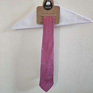 Men's silk tie, pink;